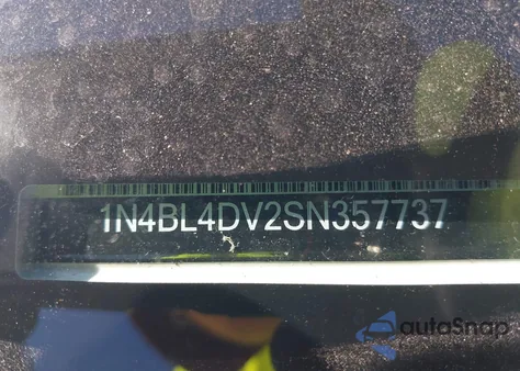 2025 Nissan Altima Sv Fwd from USA, damaged, VIN 1N4BL4DV2SN357737